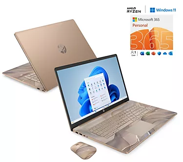 HP 17" Touch Laptop AMD 8GB RAM 256GB SSD W/ Smart Friend and MS365