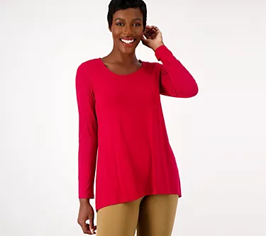 Susan Graver Weekend Essentials Reg Cool Touch A-Line Tunic