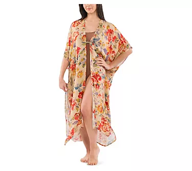 Patricia Nash Ruana Beach Cover-Up in Aegan Bloom