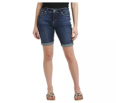 Silver Jeans Co. Suki Mid Rise Bermuda Short-SC V399