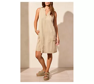 Tribal Flowy Sleeveless V-Neck Dress