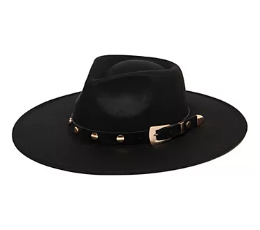 San Diego Hat Co. Fedora with Western Buckle Band