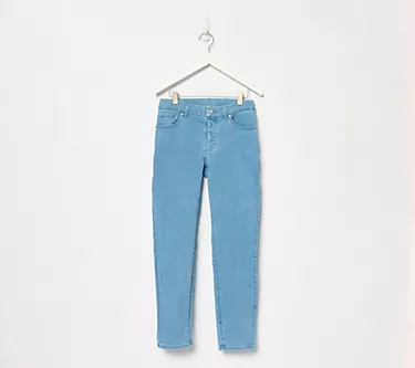Women with Control Contour Curves Petite Indigo Wash Denim Pants