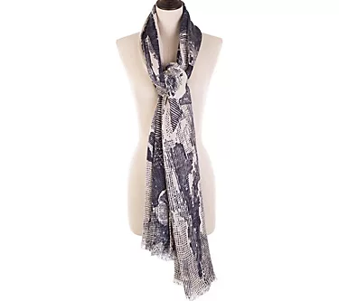 eUty by Glitzhome Katrina Graphic OversizedWrap Scarf
