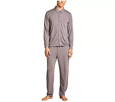 Barefoot Dreams Malibu Collection Men's Tri-blend Button Down
