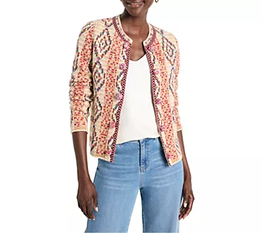 NIC+ZOE Color Weave Knit Jacket