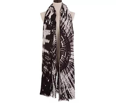 eUty by Glitzhome Jacquie Graphic Tie DyeWrap Scarf