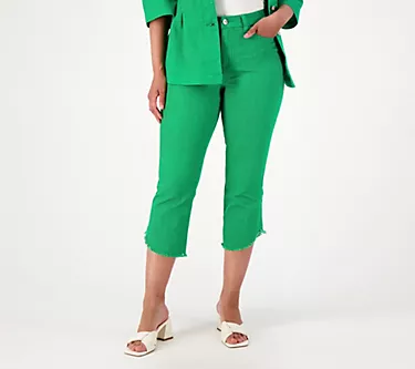 Studio Park x Jane Treacy Tall Twill Kick Flare Cropped Jean