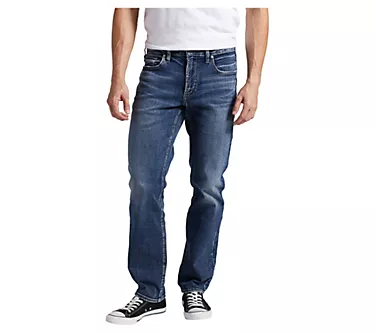 Silver Jeans Co. Men's Eddie Athletic Fit Leg Jeans - ECF359