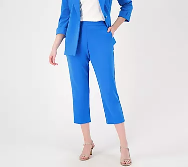 Susan Graver Regular LK Fusion Pull-On Crop Pant