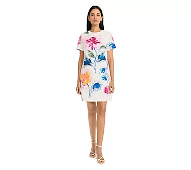 Maggy London Floral Printed Short Dress