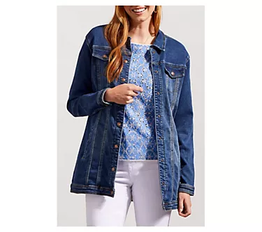 Tribal Maxi Denim Jacket