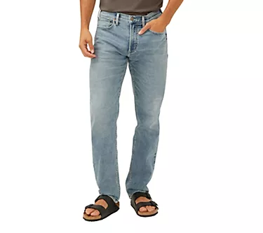 Silver Jeans Co. Men's Eddie Classic Athletic Fit Tapered  Lux