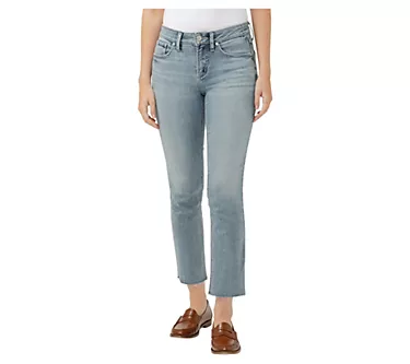 Silver Jeans Co. Women's Suki Mid Rise StraightCrop Jeans_CVS