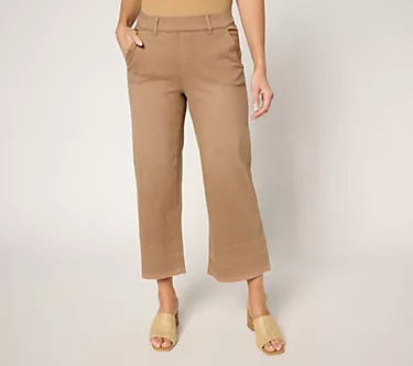 Isaac Mizrahi Live! Regular True Denim Color Relaxed Crop Jeans