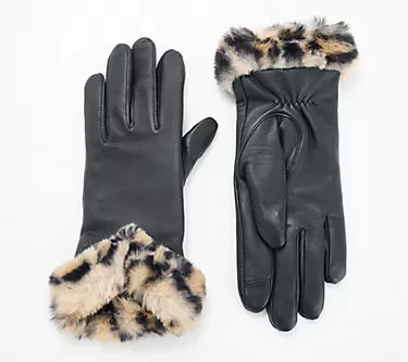 112673-cuddl-duds-genuine-leather-gloves-with-faux-fur-cuff-1.webp