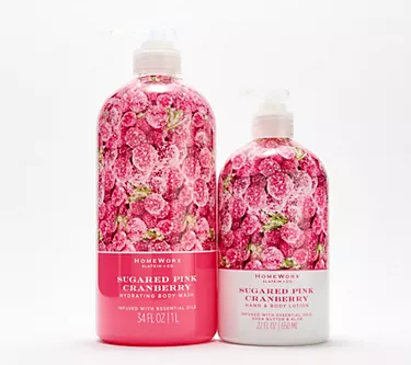 HomeWorx by Slatkin + Co. 34oz Body Wash & 22oz Hand Lotion Set