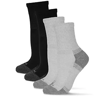 Wellfit by Memoi 2 Pair Diabetic Full CushionCrew Sock
