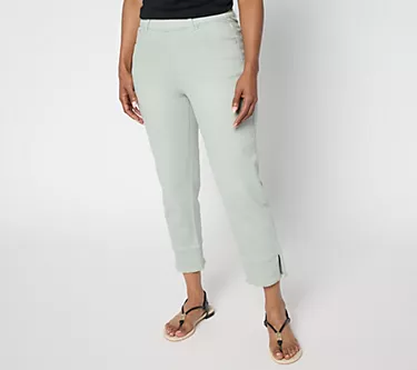 Isaac Mizrahi Live! Regular True Denim Crop Jeans with Cuff