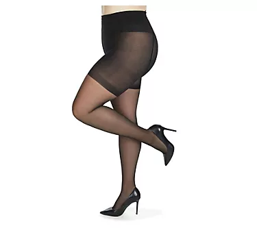 Memoi Crystal Sheer Shaper Control Top Tights
