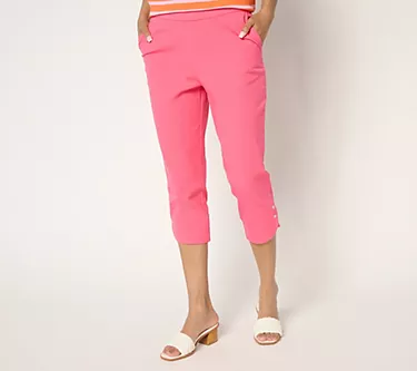 Isaac Mizrahi Live! Regular 24/7 Stretch Capri Pants