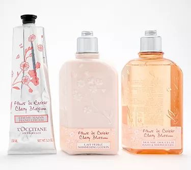 L'Occitane 3pc Cherry Blossom Bath & Body Collection