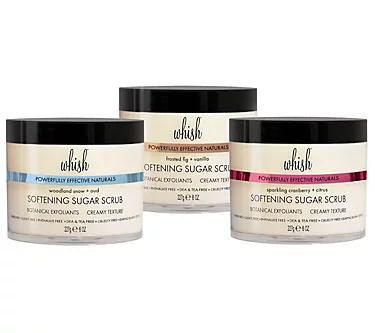 Whish 8oz Softening Sugar Scrub Trio 1 11950-whish-8oz-softening-sugar-scrub-trio-1.webp