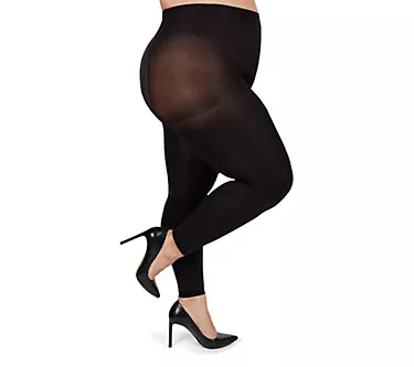 MeMoi Plus Curvy Control Top Super Matte Footless Tights