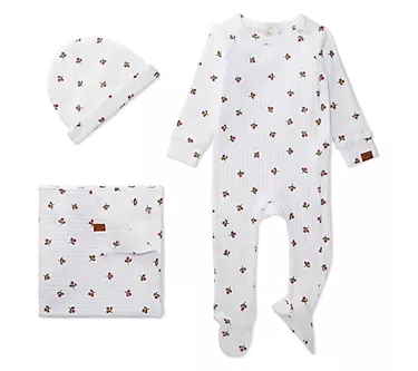 MiniMoi Girls' Ribbed Flower Bud Footie Set 1 122338-minimoi-girls-ribbed-flower-bud-footie-set-1.webp