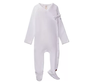 MiniMoi Solid Ribbed Cross Over Tie Footie