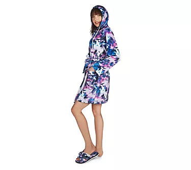 Memoi Stardust Tie Dye Plush Robe