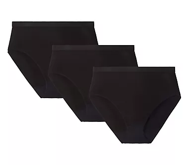 Memoi Women's Set of 3 Ribbed Briefs