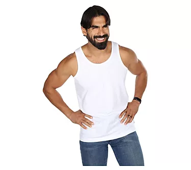 Memoi Men's Set of 2 Sleeveless Undershirt