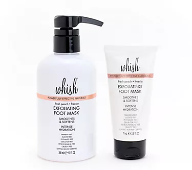 Whish Mega 13oz Exfoliating Foot Mask w/ 2.5oz travel