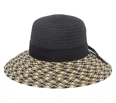 San Diego Hat Co. Contrast Ultrabraid Round Crown Sun Hat