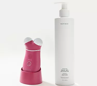 NuFace Trinity+ Facial Toning Device & 10 oz Aqua Gel