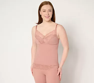 Breezies Soft Support Lace Bra Camisole