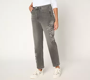 Driftwood Jeans Royce Straight Leg Jean - Petunia