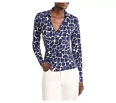 NIC+ZOE Geo Pebble Wrap Top 1 133764-nic-zoe-geo-pebble-wrap-top-1.webp