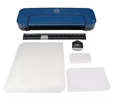 HP 12" Laminator with Starter Kit, Trimmer, Corner Cutter