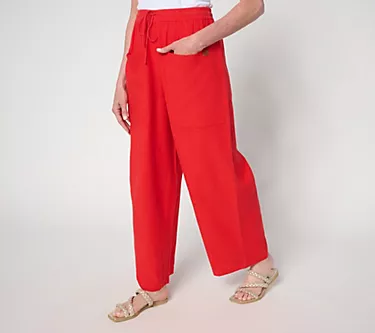 Peace Love World Boheme Regular Linen Blend Liz Ankle Pants