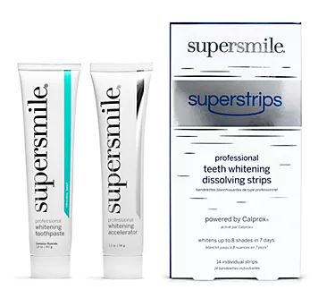 Supersmile Teeth Whitening System + Dissolving Strips