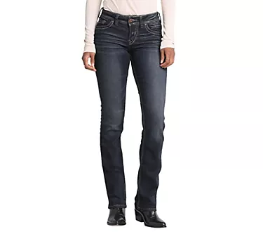 Silver Jeans Co. Suki Mid Rise Slim Bootcut Jeans - SSX405 1 135432-silver-jeans-co-suki-mid-rise-slim-bootcut-jeans-ssx405-1.webp