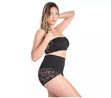 Memoi High Waist Lace Shaping Boyshorts