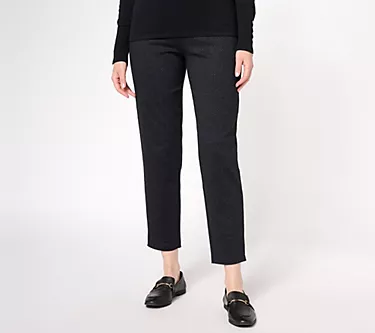 Joan Rivers Reg Printed Herringbone Signature Ponte Pant