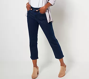 NYDJ Marilyn Straight Crop Jeans in Cool Embrace - Rhapsody
