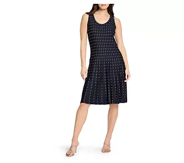 NIC+ZOE Falling Dot Twirl Dress