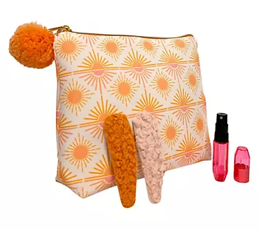 Youzey Bohemian Travel Cosmetic Bag, Hairclips& Travalo Set