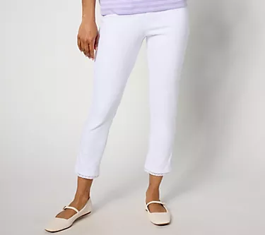 Isaac Mizrahi Live! Knit Denim Regular Pull-On Jeans