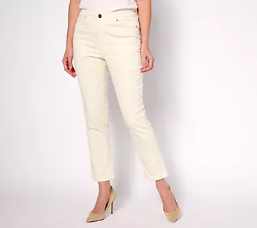 Joan Rivers Petite 5 Pocket Corduroy Pant